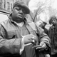 The Notorious B.I.G. outside his mother’s house in Brooklyn, N.Y., on Jan. 18, 1995
